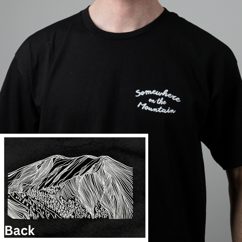 Somewhere on the Mountain Black Shirt